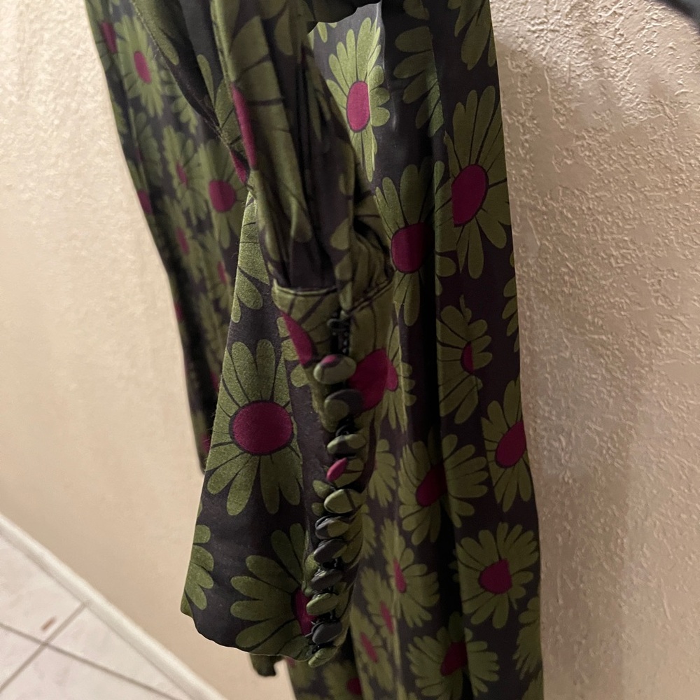 Giovanna Nicolai ~ Vintage Italian Floral Midi Dress – Size ~4/Small - Picture 4 of 7